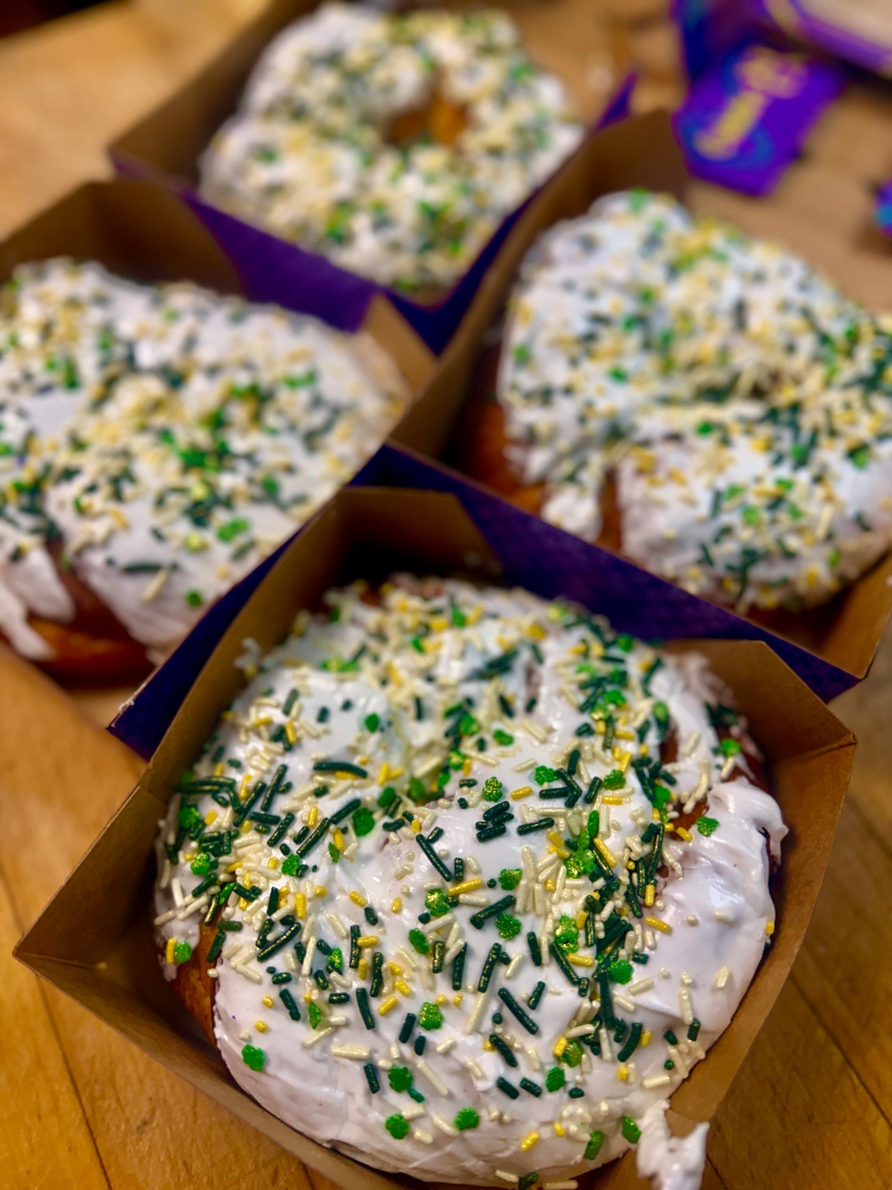 St. Patrick's Day Mini King Cakes