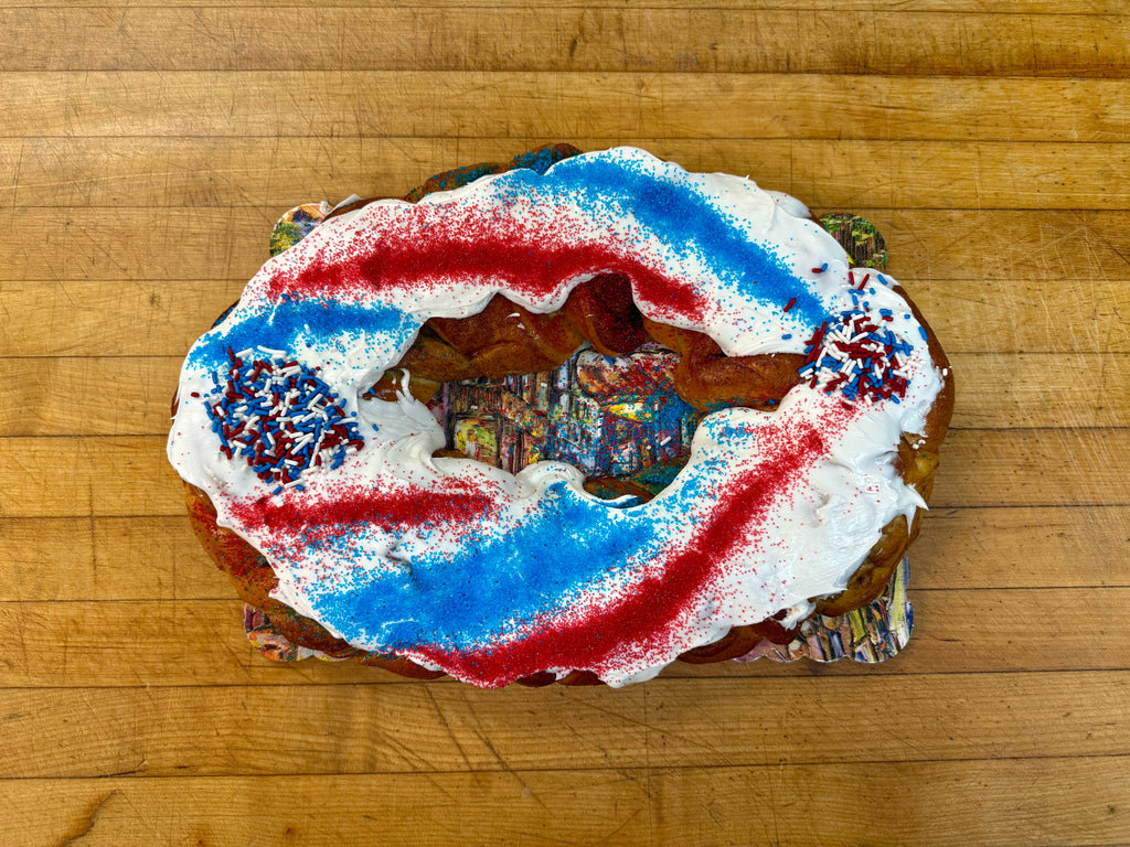 Red, White, and Blue Tradtional Cake