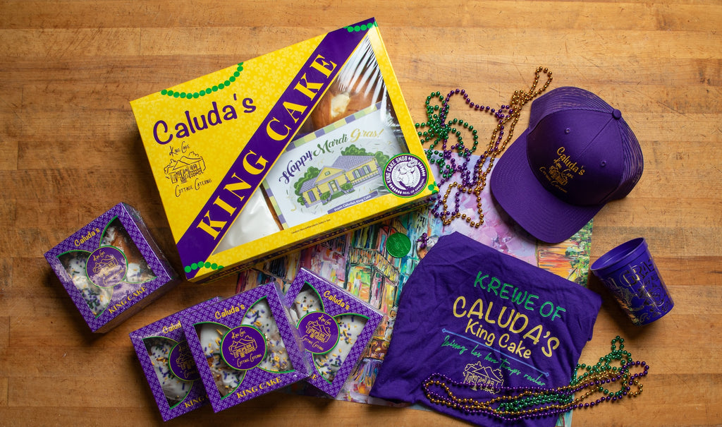 Caluda King Cake Lagniappe Box — New Orleans Gift Set | Caluda's – Caluda's ...