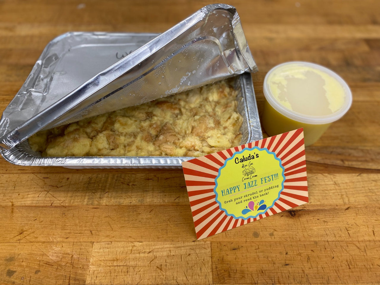 Jazz Fest White Chocolate Bread Pudding