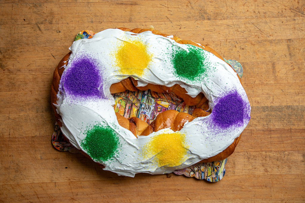 Traditional Mardi Gras King Cake