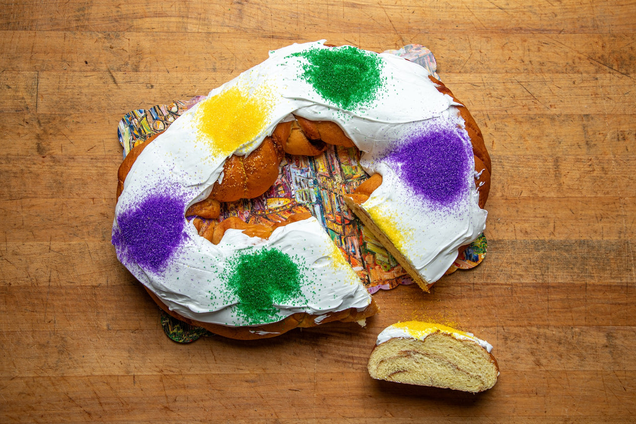 Traditional Mardi Gras King Cake Kit